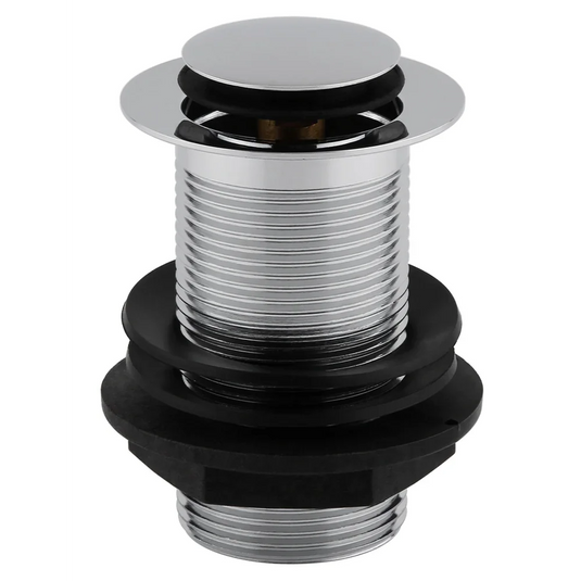 Imex Small Unslotted Basin Dome Clicker Waste - Chrome - CB103 - Envy Bathrooms Ltd