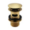 Imex Solid Brass Slotted Clicker Basin Waste in Brushed Brass with Brass Backnut | CB100BB