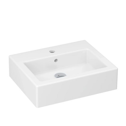 Imex Square Countertop Basin 500mm x 400mm 1TH - LW1056 - Envy Bathrooms Ltd