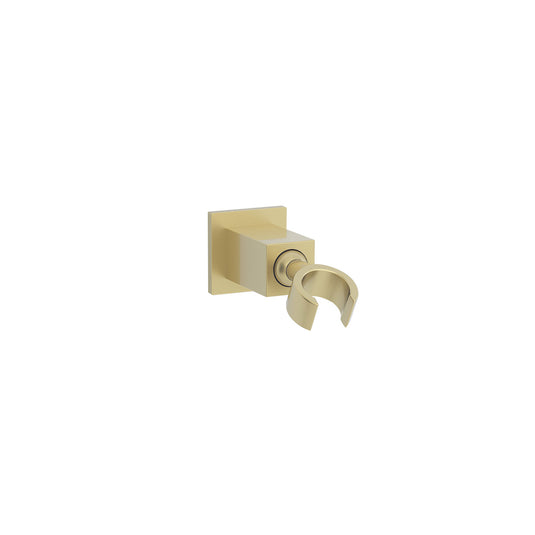 Imex Square Wall Bracket Handset Holder Brushed Brass | KI118BR - Envy Bathrooms Ltd