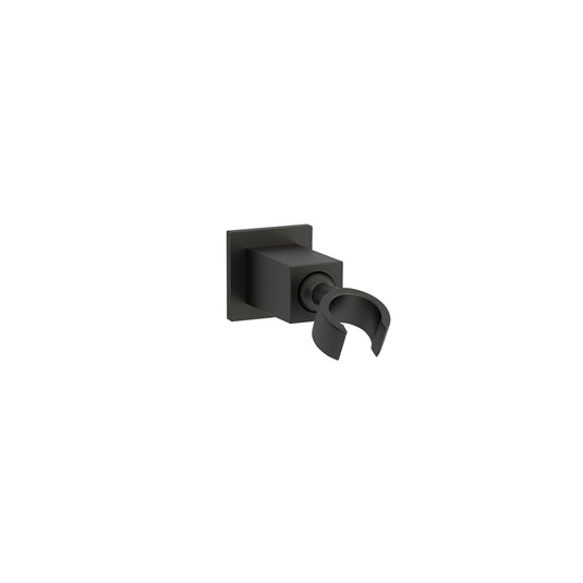 Imex Square Wall Bracket Handset Holder Matt Black | KI118MB - Envy Bathrooms Ltd