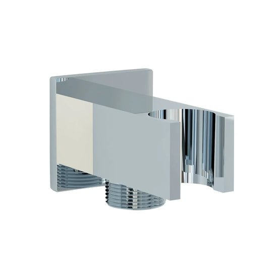 Imex Square Wall Outlet Elbow with Bracket - KI121ACP - Envy Bathrooms Ltd