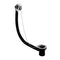 Imex Standard Bath Waste Black Plastic Plug and Chain in Chrome | BW104PP