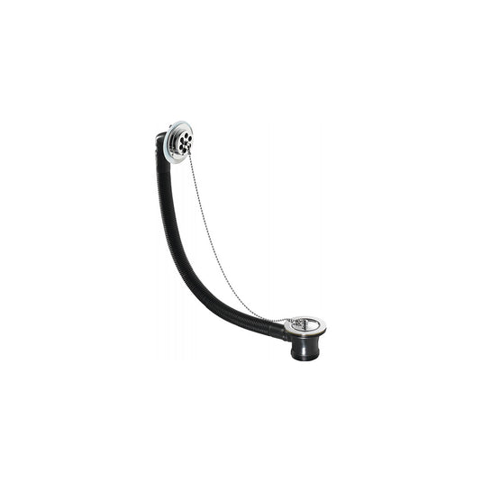Imex Standard Bath Waste Chrome Plated Brass Plug and Chain | BW104CP - Envy Bathrooms Ltd