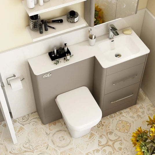 Imex Suburb 1110mm Right Hand Basin Extended - SU1110RHBAS - Envy Bathrooms Ltd