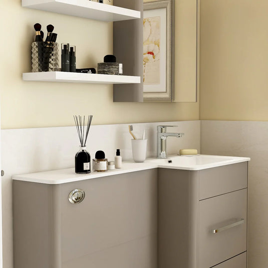 Imex Suburb 1110mm Right Hand Basin Extended - SU1110RHBAS - Envy Bathrooms Ltd