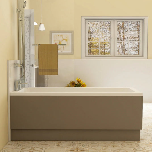 Imex Suburb 1700 Side Bath Panel with Adjustable Plinth - Matt Ash - SUSBP1700MA - Envy Bathrooms Ltd