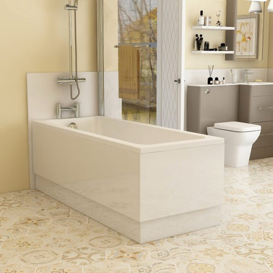 Imex Suburb 1700 Side Bath Panel with Adjustable Plinth - White Gloss - SUSBP1700WG - Envy Bathrooms Ltd