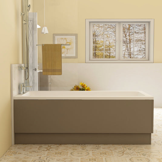 Imex Suburb 1800 Side Bath Panel with Adjustable Plinth - Matt Ash - SUSBP1800MA - Envy Bathrooms Ltd
