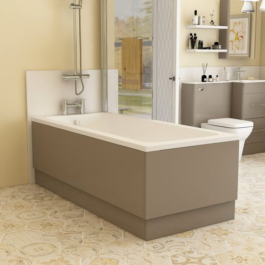 Imex Suburb 1800 Side Bath Panel with Adjustable Plinth - Matt Ash - SUSBP1800MA - Envy Bathrooms Ltd