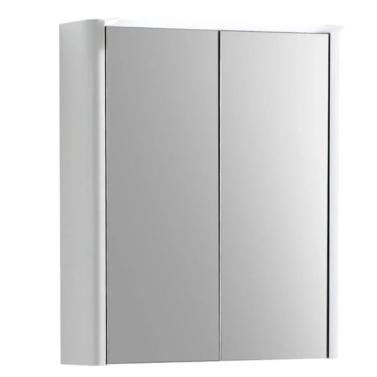 Imex Suburb 500mm Double Door Mirror Cabinet - White Gloss - SU50TDMCWG - Envy Bathrooms Ltd