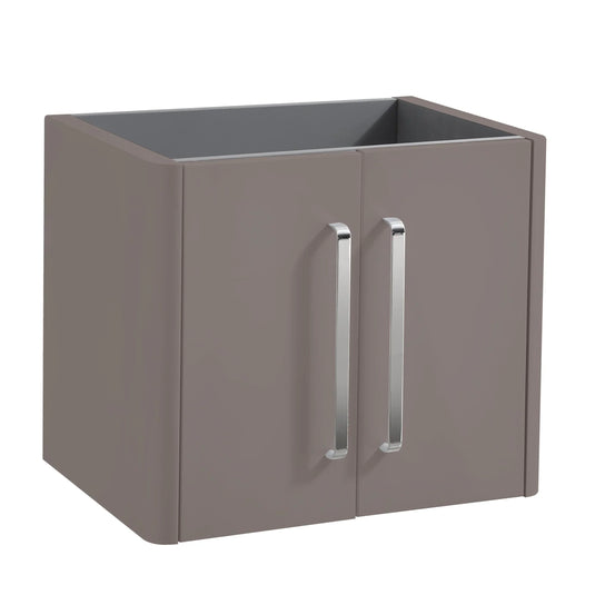 Imex Suburb 600mm × 390mm Double Door Wall Mounted Vanity Unit - Matt Ash - SU60TDWMCMA - Envy Bathrooms Ltd