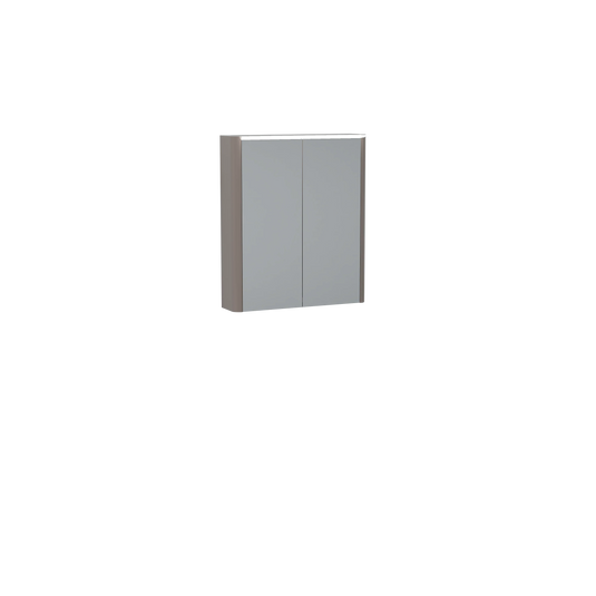 Imex Suburb 600mm Double Door Mirror Cabinet - Matt Ash - SU60TDMCMA - Envy Bathrooms Ltd