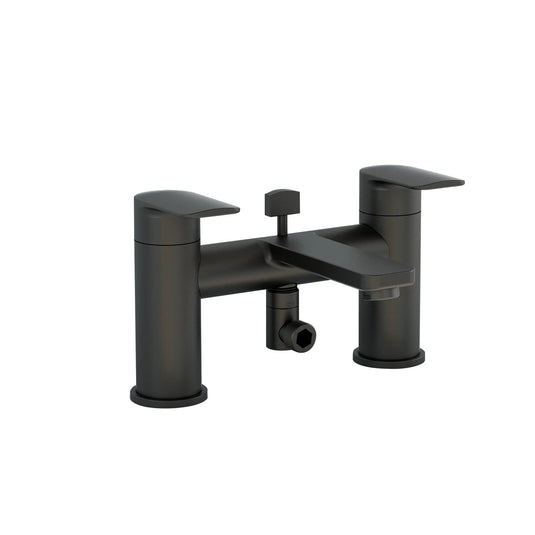 Imex Suburb Bath Shower Mixer in Matt Black with Kit (Incl Hose, Handset and Wall Bracket) - SUBSMMB - Envy Bathrooms Ltd