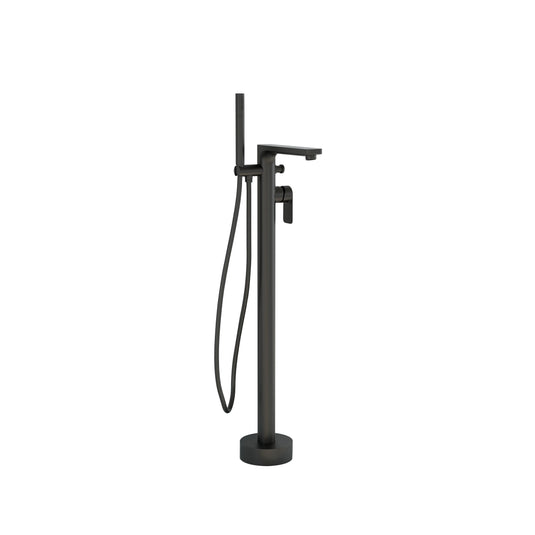 Imex Suburb Floor Standing Bath Shower Mixer in Matt Black with Hose and Handset - SUFSBSMMB - Envy Bathrooms Ltd