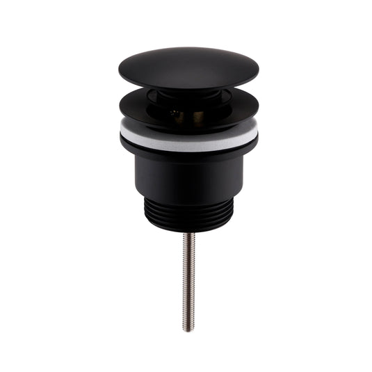 Imex Universal Clicker Basin Waste in Matt Black - CB104UNIMB - Envy Bathrooms Ltd