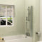 Imex Universal Handleless Straight Bath Screen In Chrome 1455x820mm | IMSTSCCP