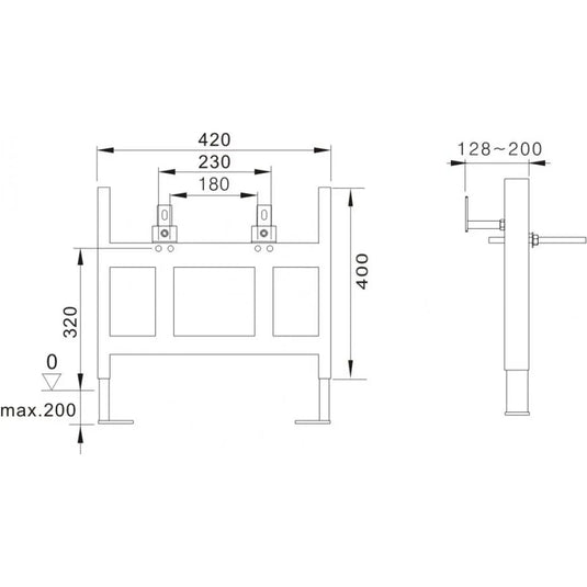 Imex Wall Hung Bidet Frame System - BF03 - Envy Bathrooms Ltd