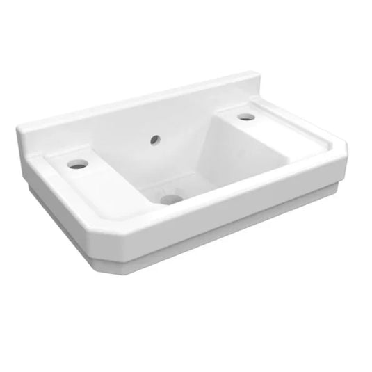 Imex Wyndham 515mm Cloakroom Basin 2 Tap Hole - L10142C - Envy Bathrooms Ltd
