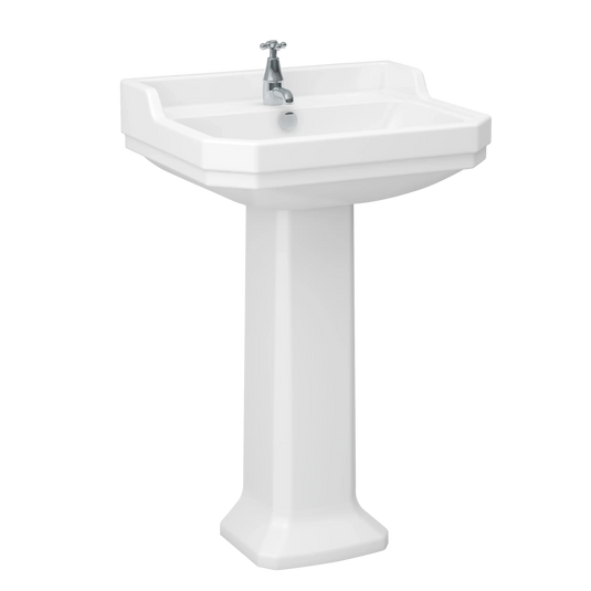 Imex Wyndham 580mm Basin 1 Tap Hole - L101421 - Envy Bathrooms Ltd