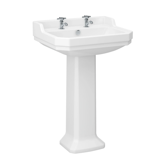 Imex Wyndham 580mm Basin 2 Tap Hole - L101422 - Envy Bathrooms Ltd