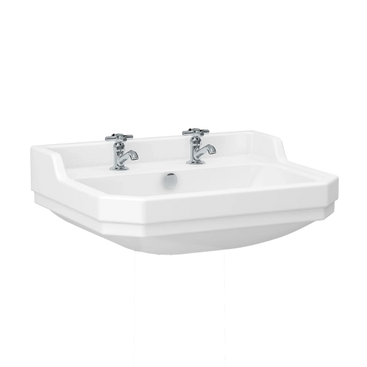 Imex Wyndham 580mm Basin 2 Tap Hole - L101422 - Envy Bathrooms Ltd