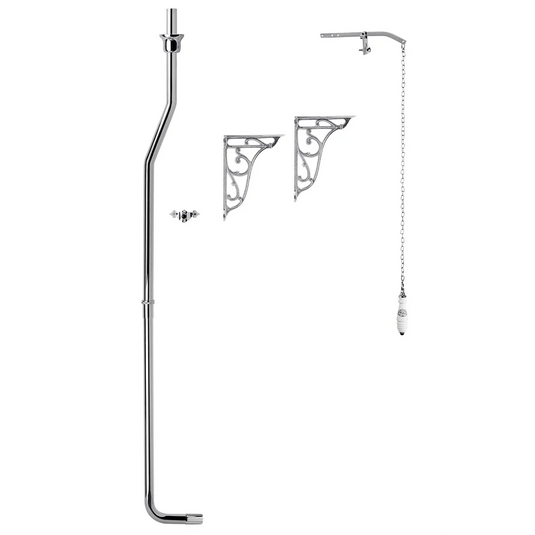 Imex Wyndham High Level Flush Pipe Pack Incl Ornate Brackets - PEHLFPP - Envy Bathrooms Ltd