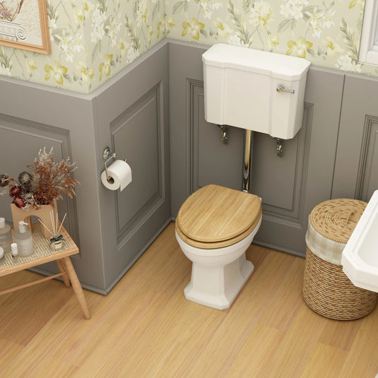 Imex Wyndham Low Level Cistern With Internal Fittings - T10142LLN - Envy Bathrooms Ltd