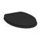 Imex Wyndham Soft Close Wooden Seat With Chrome Fittings in Black | S10142-BLACK