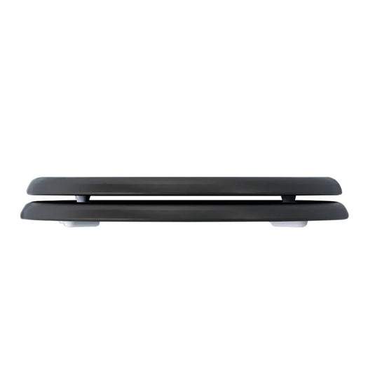 Imex Wyndham Soft Close Wooden Seat With Chrome Fittings in Black - S10142-BLACK - Envy Bathrooms Ltd