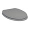 Imex Wyndham Soft Close Wooden Seat With Chrome Fittings in Grey | S10142-GREY