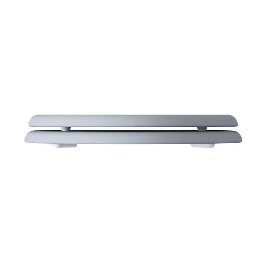 Imex Wyndham Soft Close Wooden Seat With Chrome Fittings in Grey - S10142-GREY - Envy Bathrooms Ltd