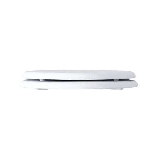 Imex Wyndham Soft Close Wooden Seat With Chrome Fittings in White - S10142-WHITE - Envy Bathrooms Ltd