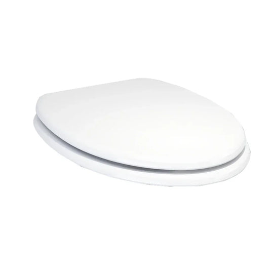 Imex Wyndham Soft Close Wooden Seat With Chrome Fittings in White - S10142-WHITE - Envy Bathrooms Ltd