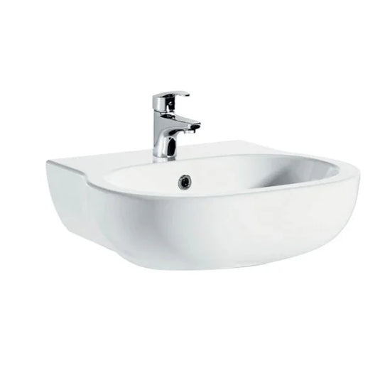Imex Xcite 450mm Semi Pedestal Basin 1Th - LH1010C - Envy Bathrooms Ltd