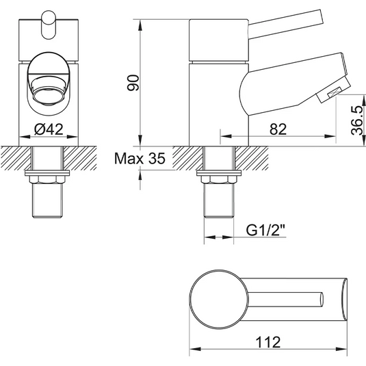 Imex Xcite Basin Taps (Pair) - XC12 - Envy Bathrooms Ltd