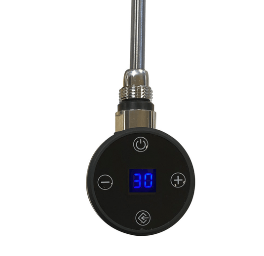 JTP 200W Electric Thermostat Heating Element - Matt Black - Envy Bathrooms Ltd