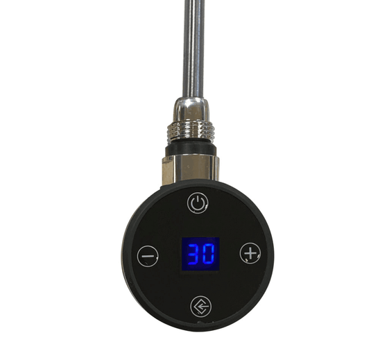 JTP 600W Electric Thermostat Heating Element - Matt Black - Envy Bathrooms Ltd