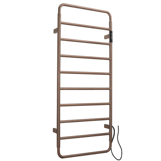 JTP Aero 1130mm Electric Towel Radiator - Brushed Bronze - AE1130EBRZ - Envy Bathrooms Ltd