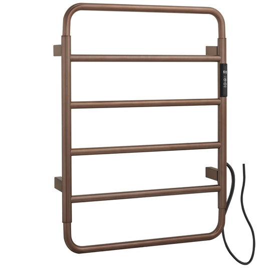 JTP Aero 640mm Electric Towel Radiator - Brushed Bronze - AE640EBRZ - Envy Bathrooms Ltd