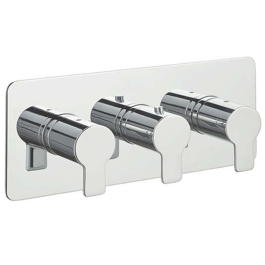 JTP Amore Thermostatic Concealed 3 Outlets Shower Valve - Chrome - Envy Bathrooms Ltd