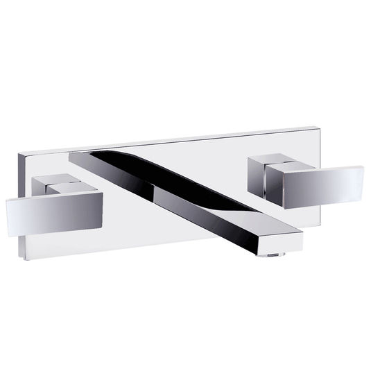 JTP Athena 3-Hole Basin Mixer Tap Wall Mounted - Chrome - Envy Bathrooms Ltd