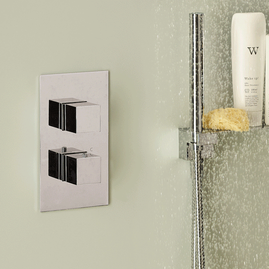 JTP Athena Thermostatic Concealed Shower Valve 3 Outlet with Dual Handle - Chrome - Envy Bathrooms Ltd