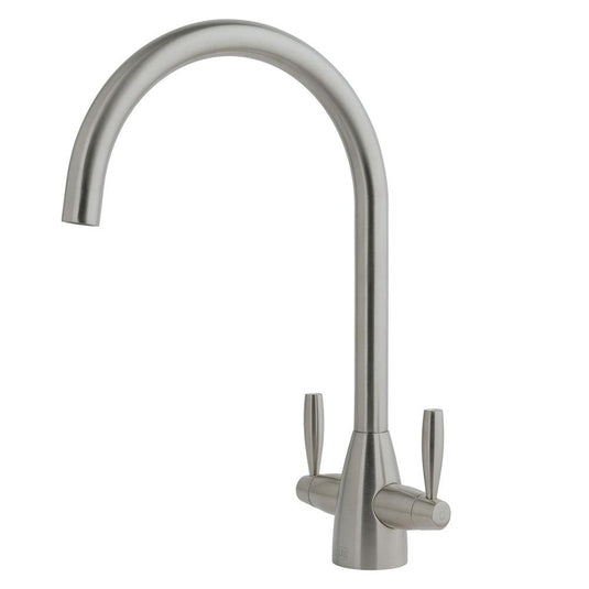 JTP Blink Mono Deck Mounted Kitchen Sink Mixer Tap - Stainless Steel - Envy Bathrooms Ltd