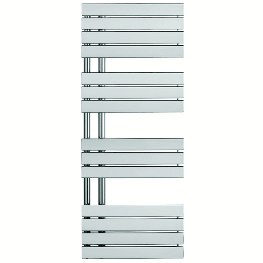 JTP Cleo Designer Heated Towel Rail 1400mm H x 550mm W - Chrome - Envy Bathrooms Ltd