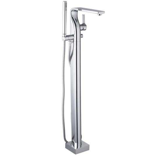 JTP Curve Freestanding Bath Shower Mixer Tap with Kit - Chrome - Envy Bathrooms Ltd