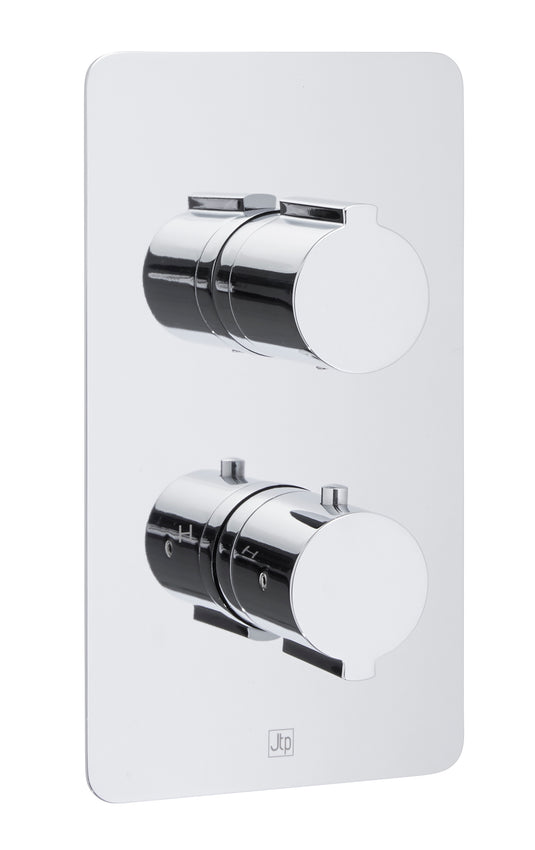 JTP Curve Thermostatic Concealed 1 Outlet Shower Valve - Chrome - 72651 - Envy Bathrooms Ltd