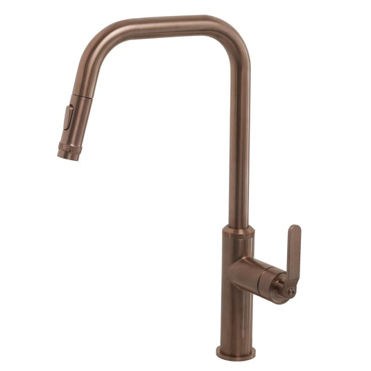 JTP Decor Single Lever Pull Out Kitchen Sink Mixer - Brushed Bronze - DEC127BRZ - Envy Bathrooms Ltd