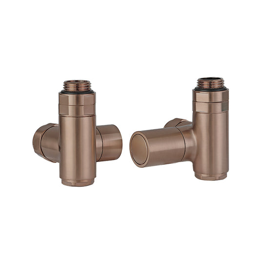 JTP Dual Fuel Radiator Valve - Brushed Bronze - DFRVBRZ - Envy Bathrooms Ltd