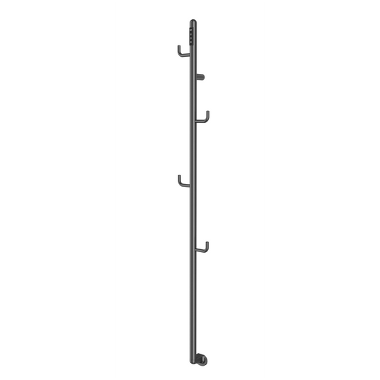 JTP Flo 1661mm Electric Towel Radiator - Brushed Black - FLO1661BBL - Envy Bathrooms Ltd